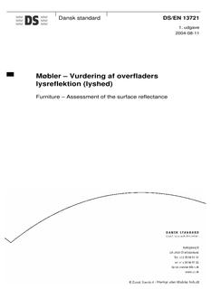 DANSK DS/EN 13721