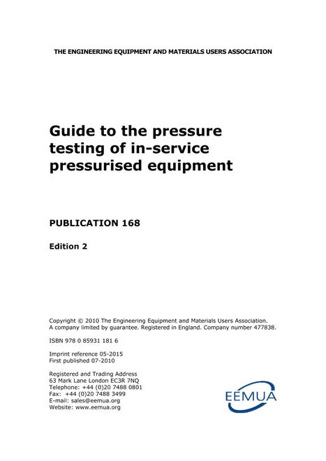 EEMUA Publication 168