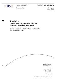 DANSK DS/ISO 8573-4