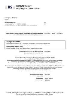 DANSK DSF/ISO/DIS 11040-3