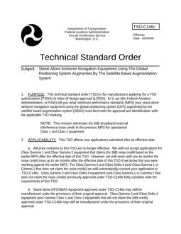 FAA TSO C146C