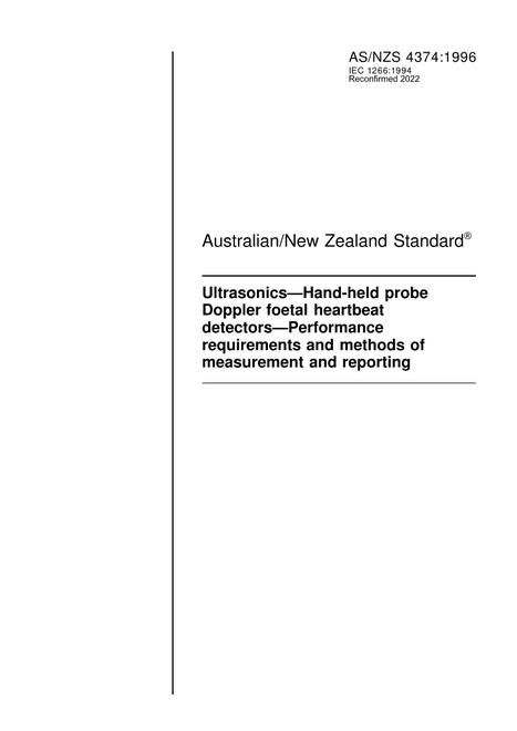 AS/NZS 4374:1996