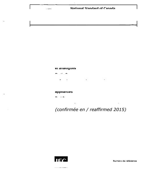 CAN/CSA E60335-2-16-01 (R2015)