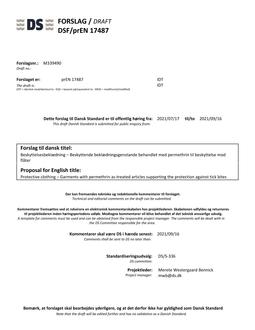 DANSK DSF/PREN 17487