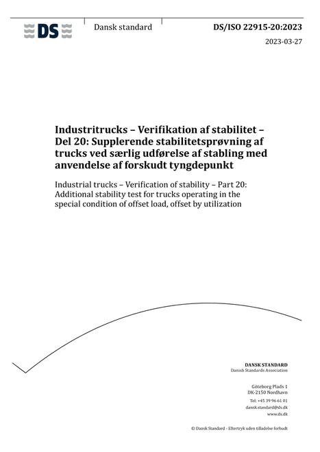 DANSK DS/ISO 22915-20
