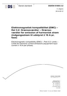 DANSK DS/EN 61000-3-2