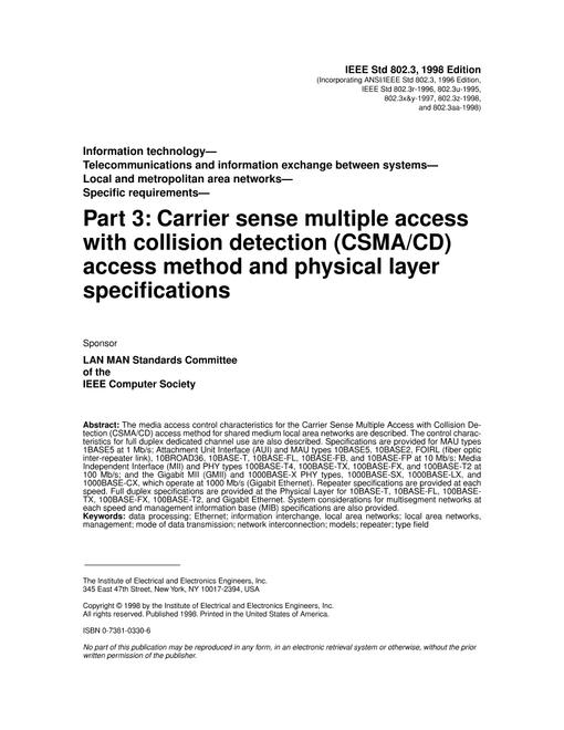 IEEE 802.3-1998
