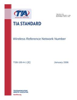 TIA TSB-100-A