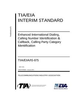 TIA TIA/EIA/IS-875