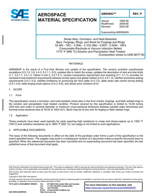 SAE AMS5663P