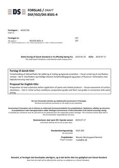 DANSK DSF/ISO/DIS 8501-4