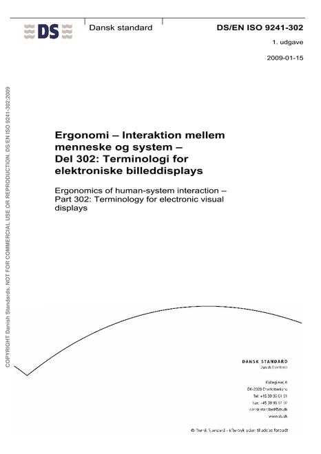DANSK DS/EN ISO 9241-302