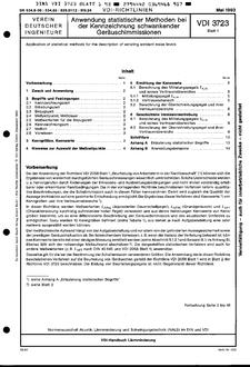 VDI VDI 3723 BLATT 1