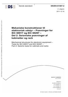 DANSK DS/EN 61587-2