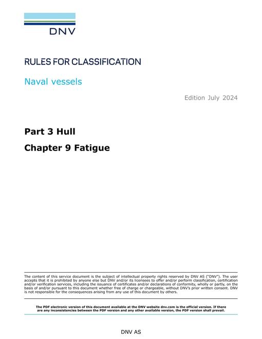DNV DNV-RU-NAVAL PART 3 CHAPTER 9