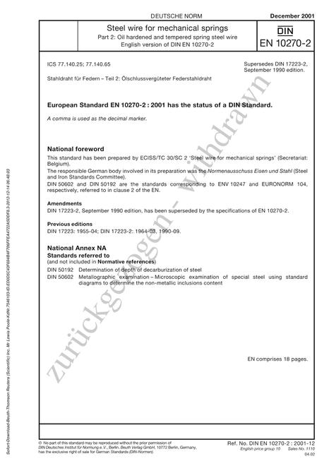 DIN EN 10270-2