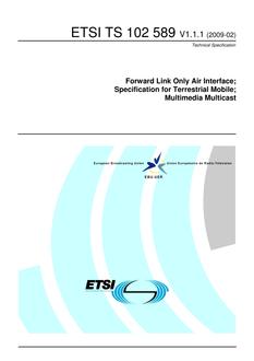 ETSI TS 102 589