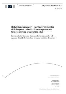 DANSK DS/EN IEC 63364-1