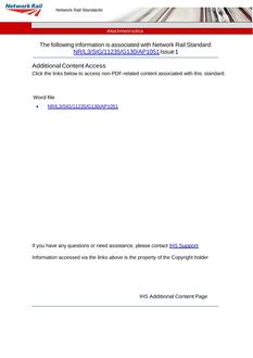 NR NR/L3/SIG/11235/G130/AP1051 ISSUE 1