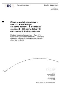 DANSK DS/EN 60601-1-1