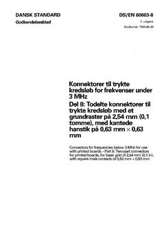 DANSK DS/EN 60603-8