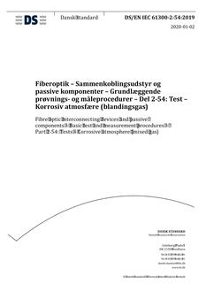 DANSK DS/EN IEC 61300-2-54