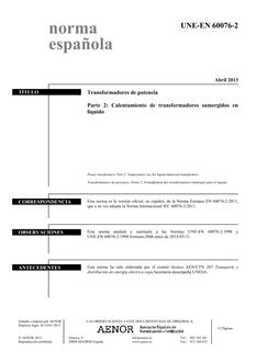 AENOR UNE-EN 60076-2