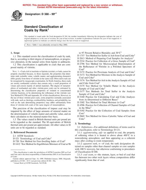 ASTM D388-99e1