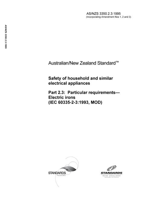 AS/NZS 3350.2.3:1995