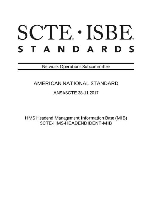 SCTE 38-11 2017