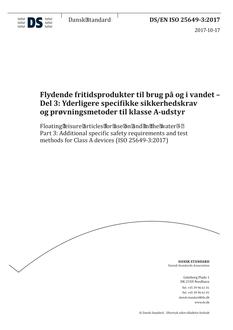 DANSK DS/EN ISO 25649-3