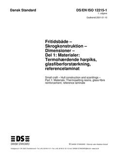 DANSK DS/EN ISO 12215-1