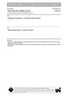 CEI UNI EN 16603-32-01