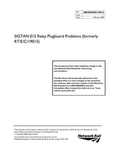 NR RT/E/C/19015 ISSUE 1
