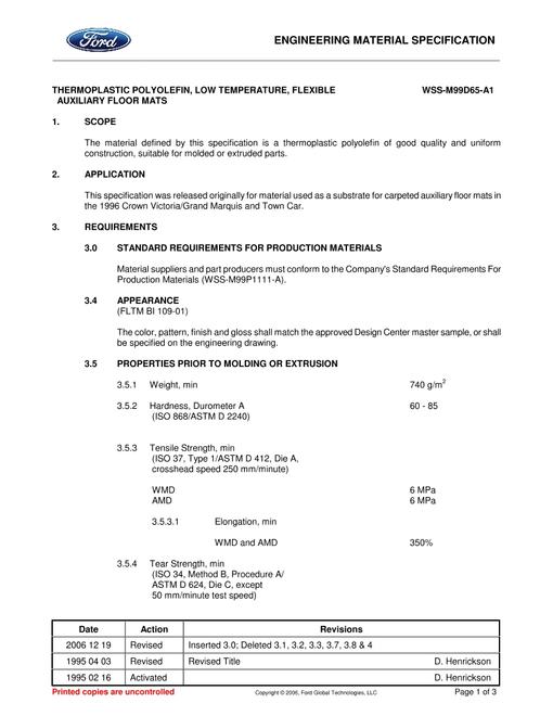 FORD WSS-M99D65-A1