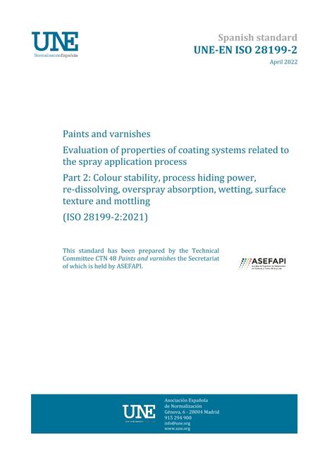 AENOR UNE-EN ISO 28199-2