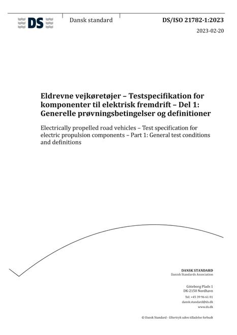 DANSK DS/ISO 21782-1