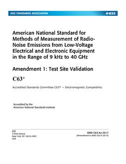 IEEE/ANSI C63.4a-2017