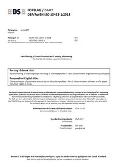 DANSK DSF/FPREN ISO 13473-1