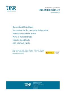 AENOR UNE-EN ISO 18134-2