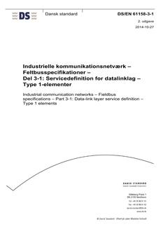 DANSK DS/EN 61158-3-1