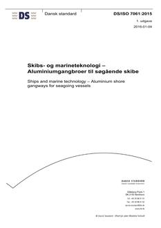 DANSK DS/ISO 7061