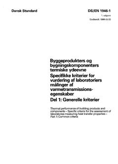 DANSK DS/EN 1946-1