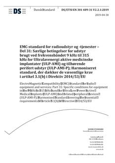 DANSK DS/ETSI EN 301 489-31 V2.2.1