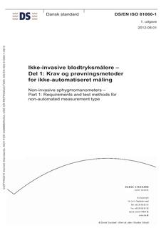 DANSK DS/EN ISO 81060-1
