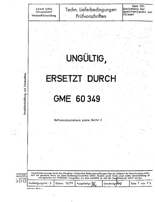 GME OPEL 224