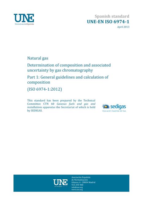 AENOR UNE-EN ISO 6974-1