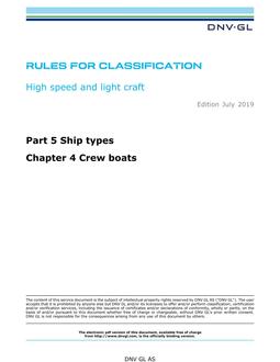 DNV DNVGL-RU-HSLC PART 5 CHAPTER 4