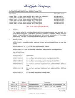 FORD WSD-M1H667-A