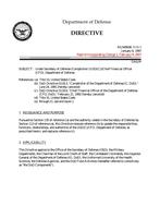 DOD DODD-5118.3